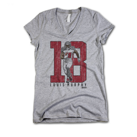 V-Neck Athletic Gray